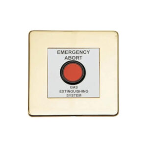 Exp-003-003: Comutator menținere - utilizat pentru menținerea eliberării gazului extinctor, cu plăcuță protecție alamă