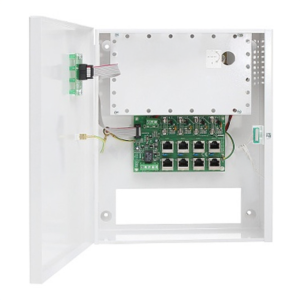 POE 044816: Sursa de alimentare PoE in comutatie, cu iesiri multiple, pentru 4 camere IP-PoE
