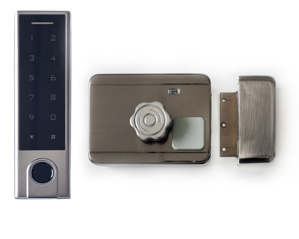 D6-W : Yala wireless cu amprenta, PIN/Card EM & telecomanda, tastatura IP65 si incuietoare IP44