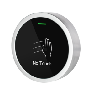S-button-100: buton pentru "cerere iesire" (REX), infrarosu, cu temporizare